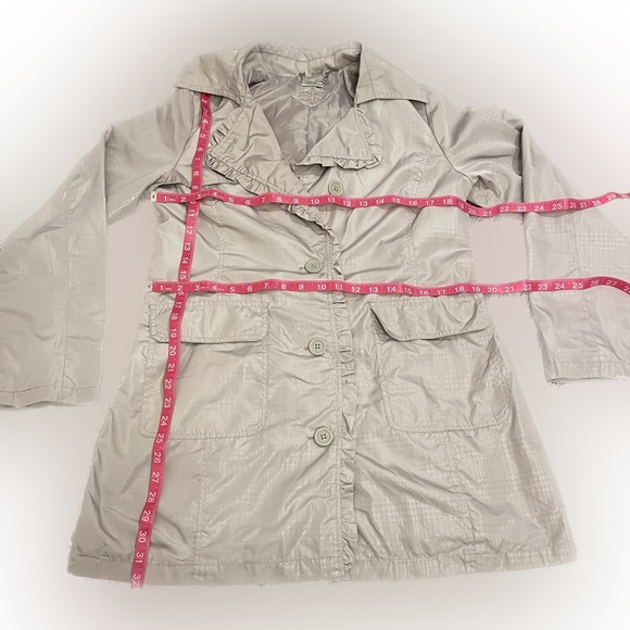 🔥Host Pick🔥 Jou Jou Ruffle Trim Waterproof Trench Jacket - Picture 5 of 7